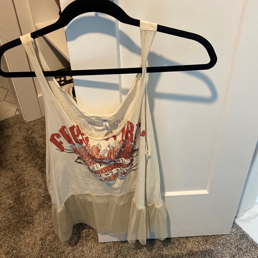 Rocker tank top with twill bottom
